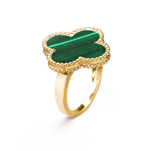 [Jewelicorn]CLOVER MALACHITE RING