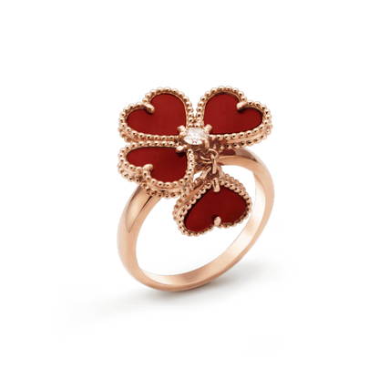 [Jewelicorn]SWEET CLOVER CARNELIAN RING