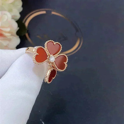 [Jewelicorn]SWEET CLOVER CARNELIAN RING
