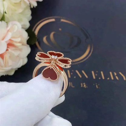 [Jewelicorn]SWEET CLOVER CARNELIAN RING