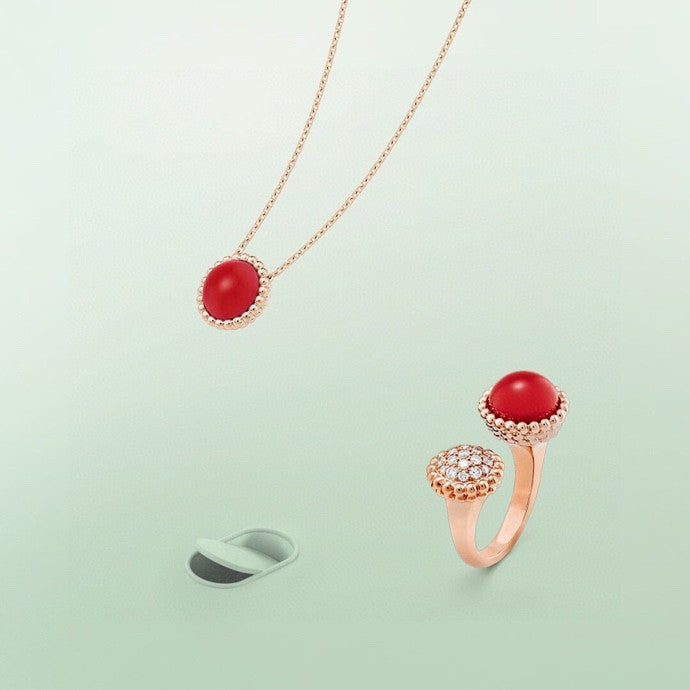 [Jewelicorn]PERLEE COULEURS DIAMOND ROSE GOLD BETWEEN THE FINGER RING